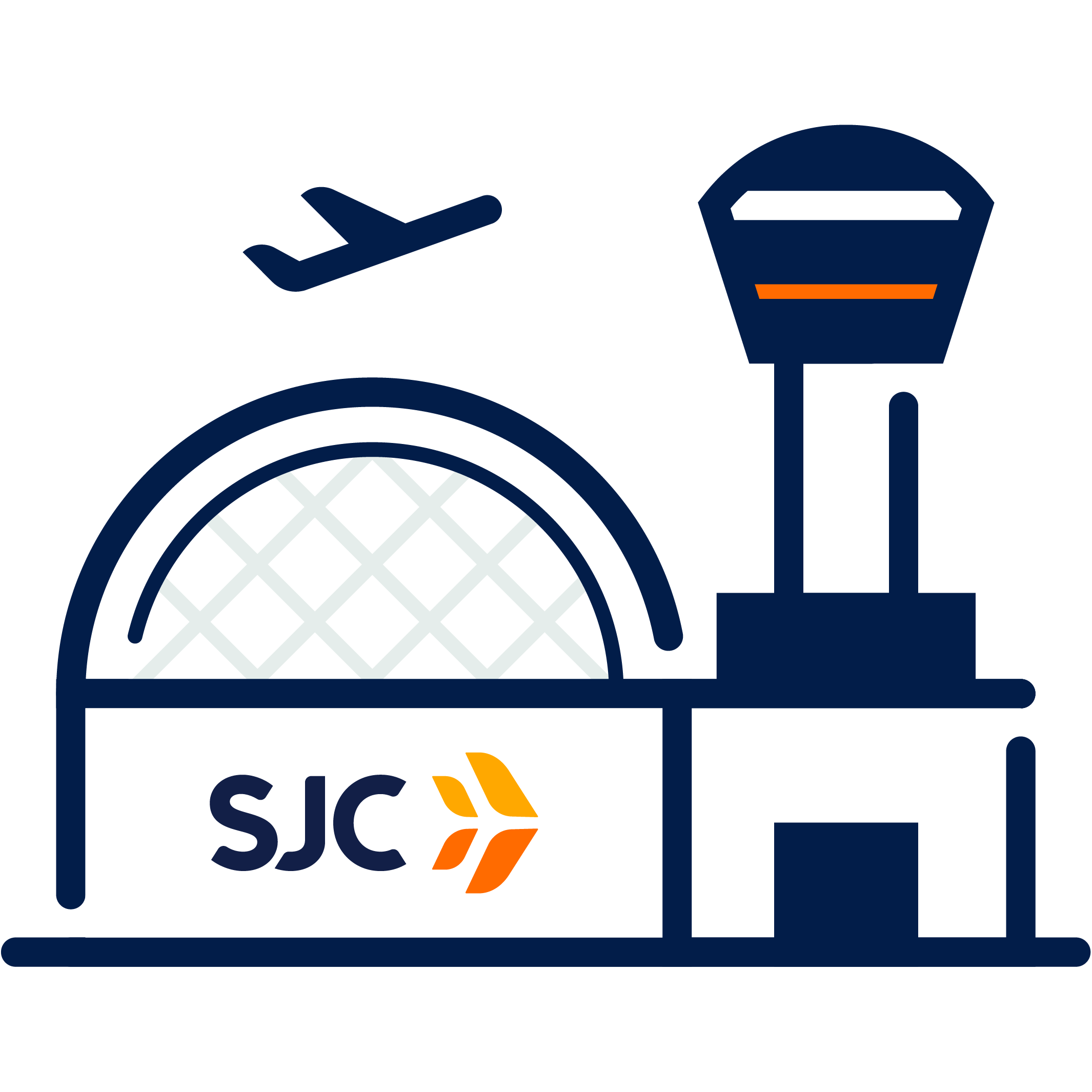 SJC Airport With Logo