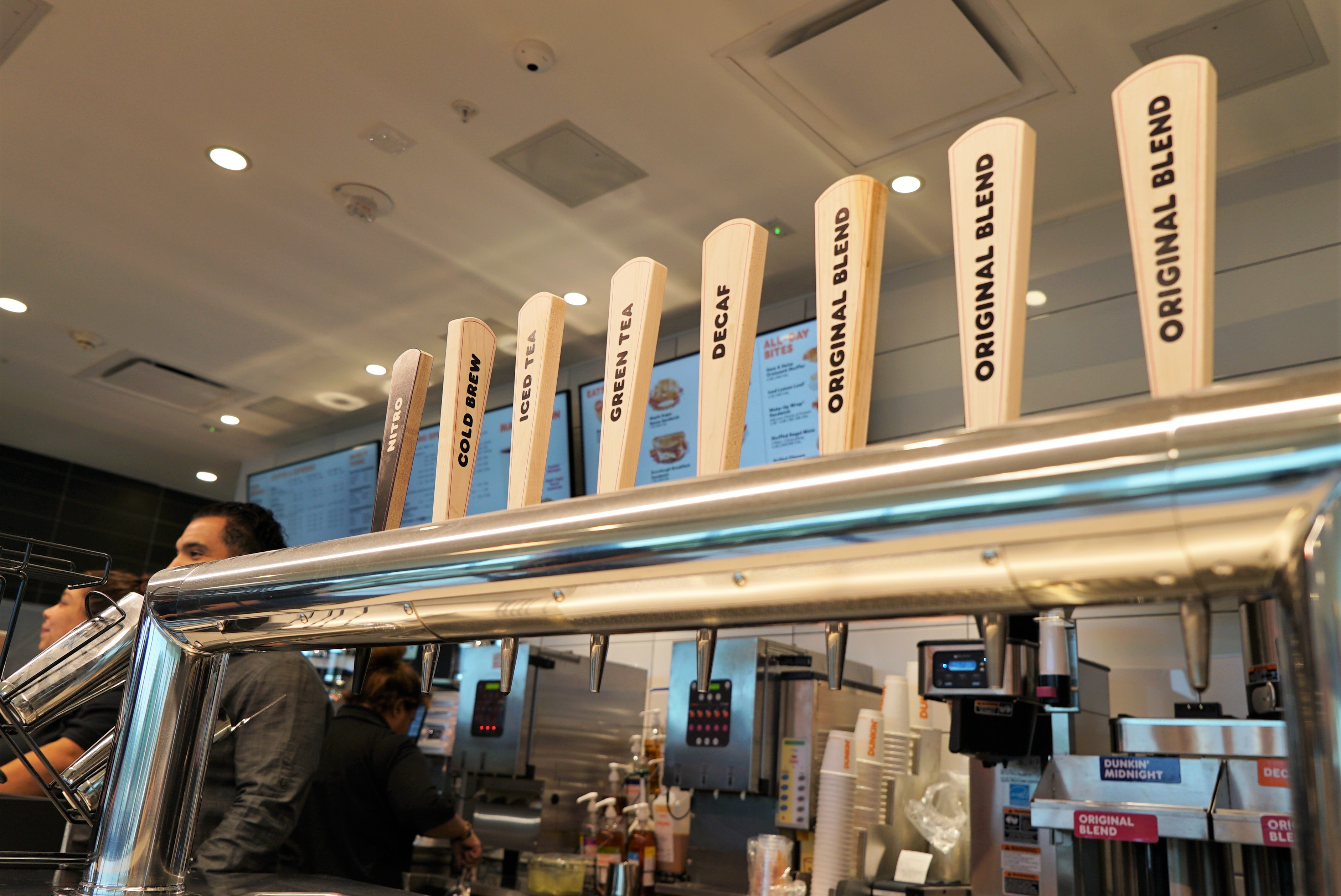 Drinks at Dunkin in Terminal A