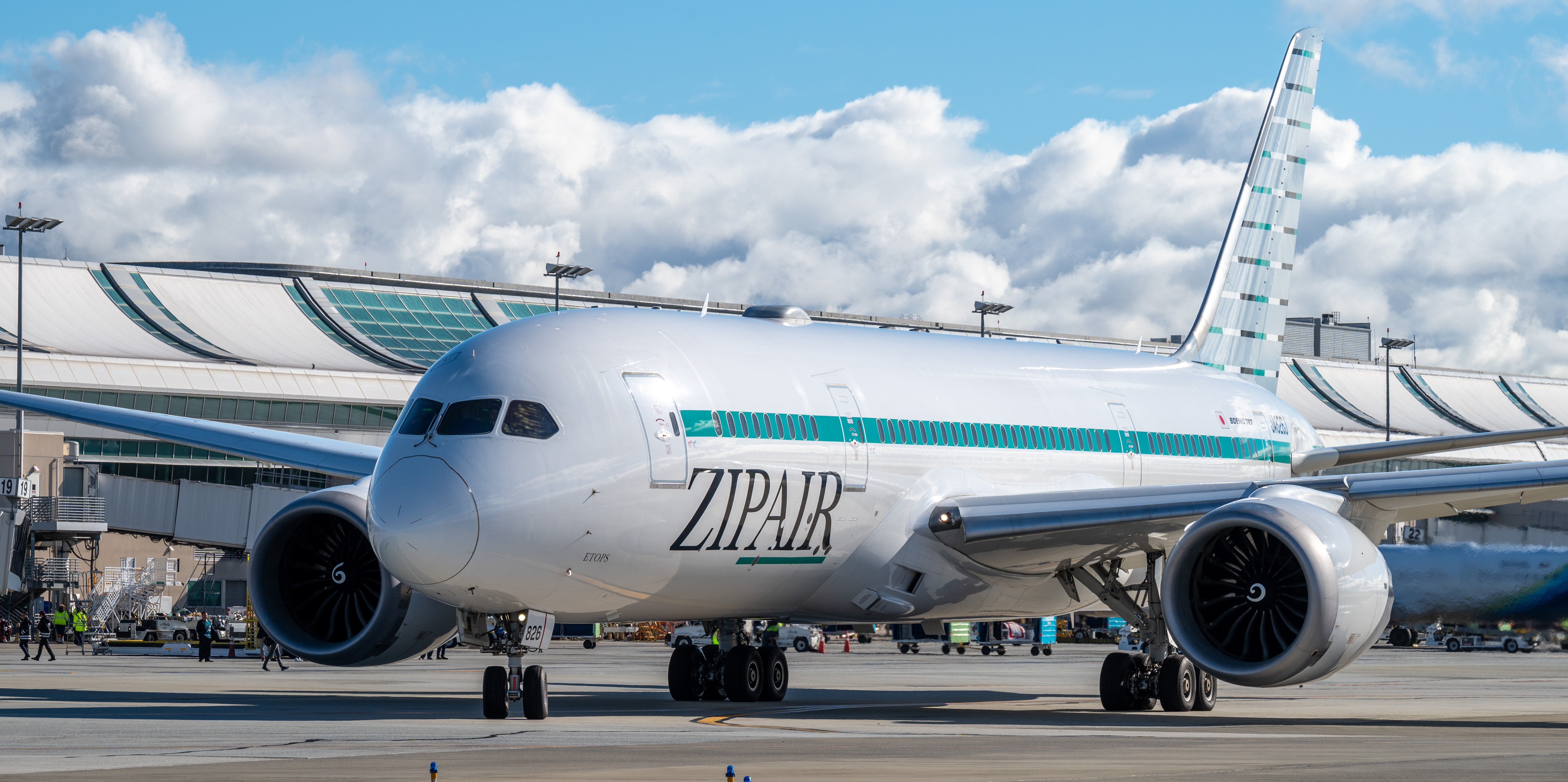 ZIPAIR plane at SJC