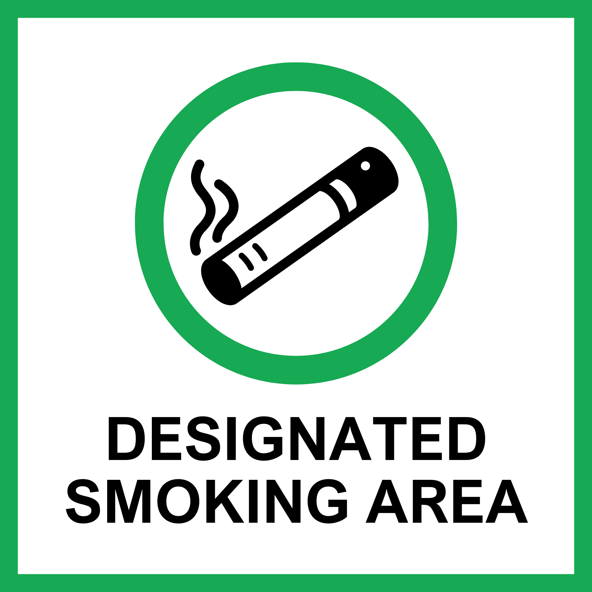Designated smoking areas icon