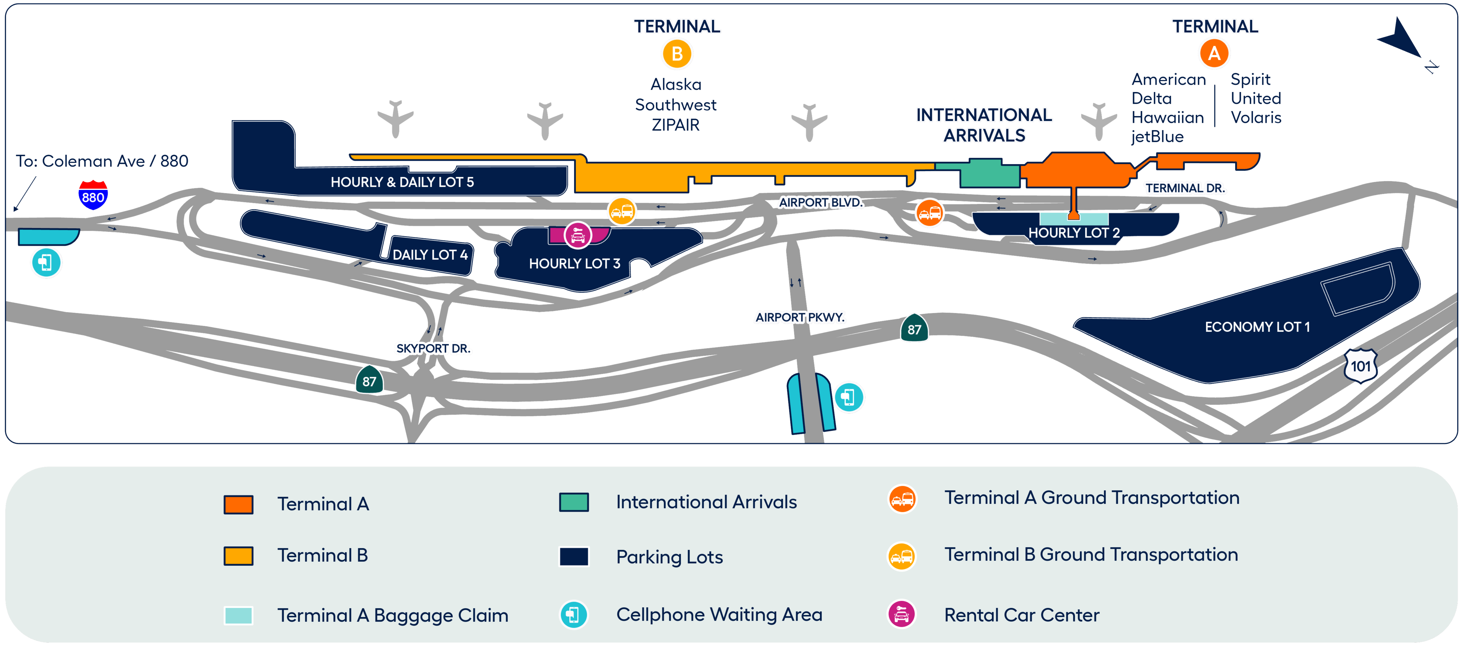 SJC Airport Parking San José International Airport