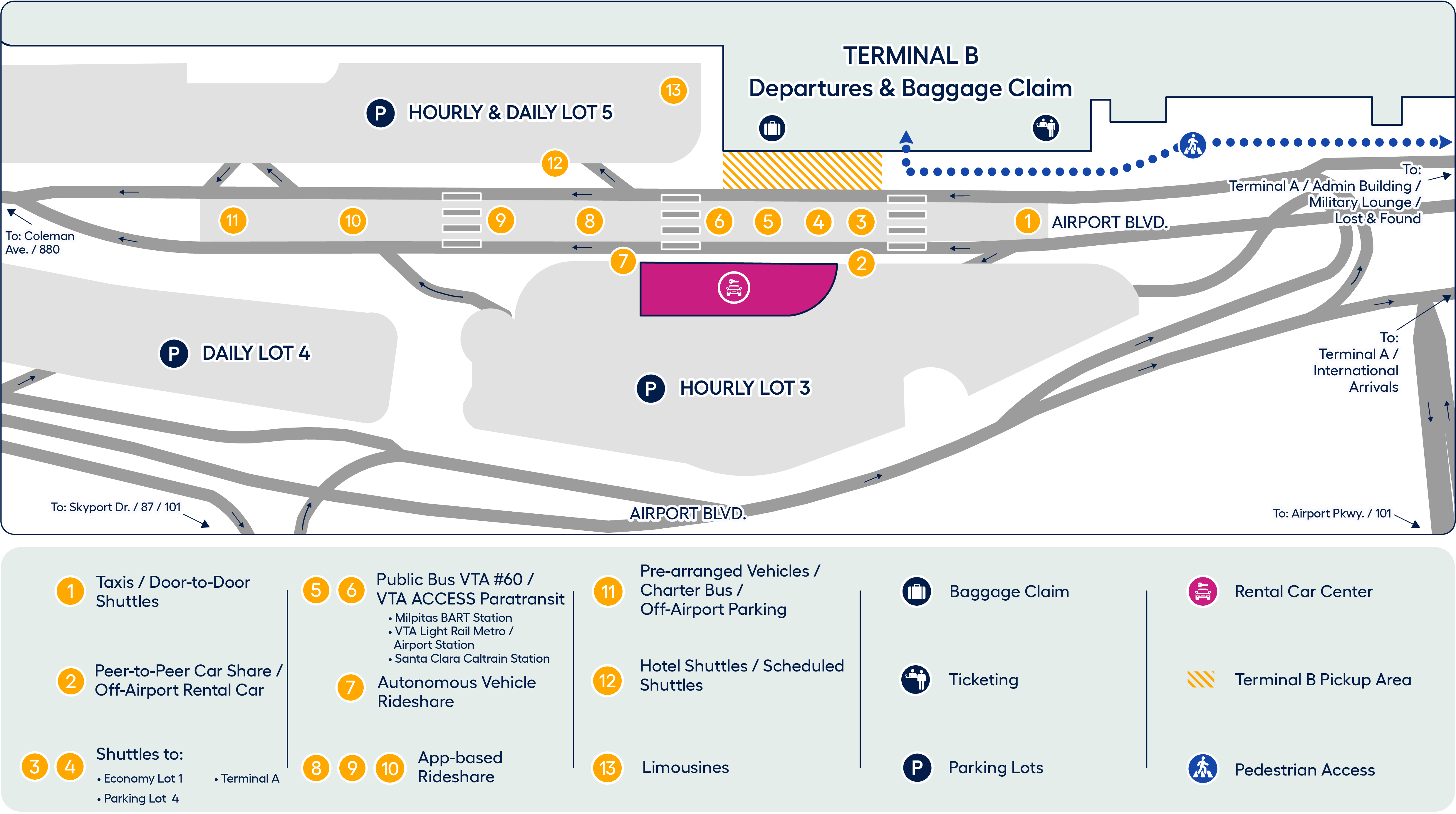 Terminal B GT Map