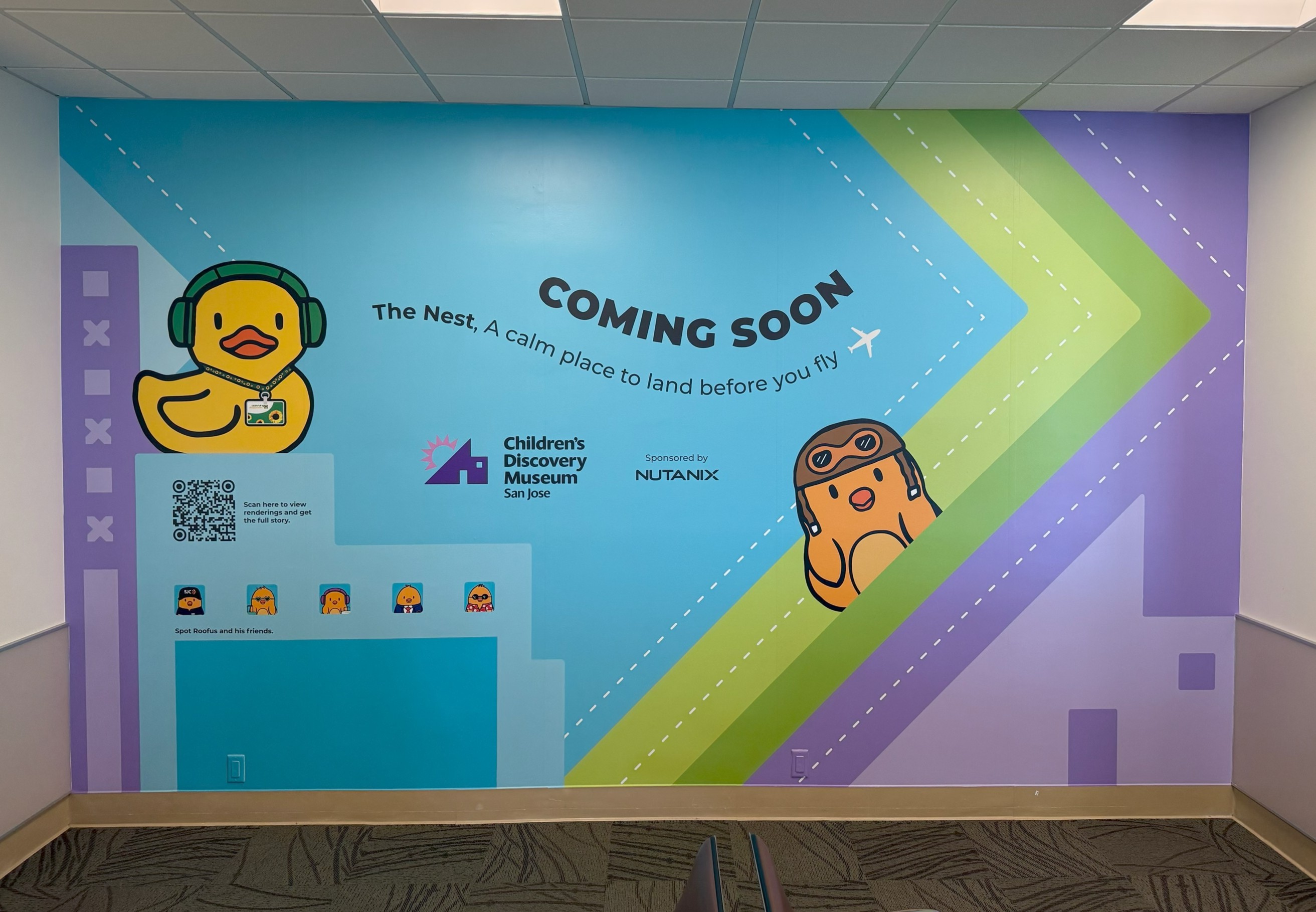 Sensor room coming soon to SJC sign