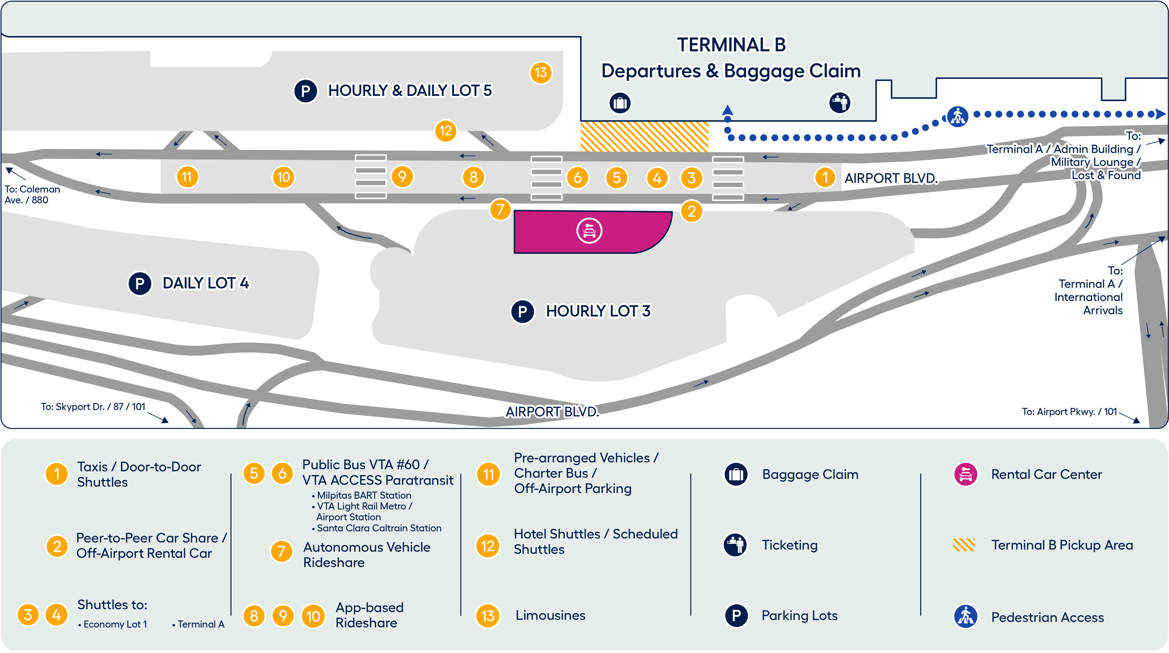 Terminal B GT Maps