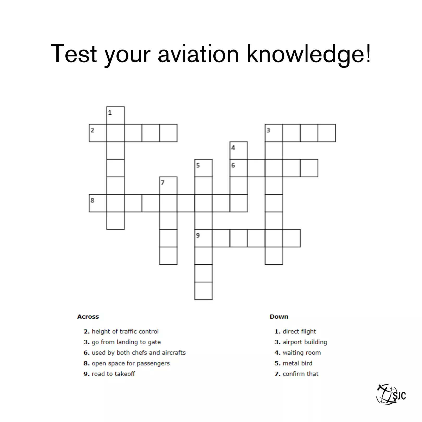 SJC Crossword Puzzle