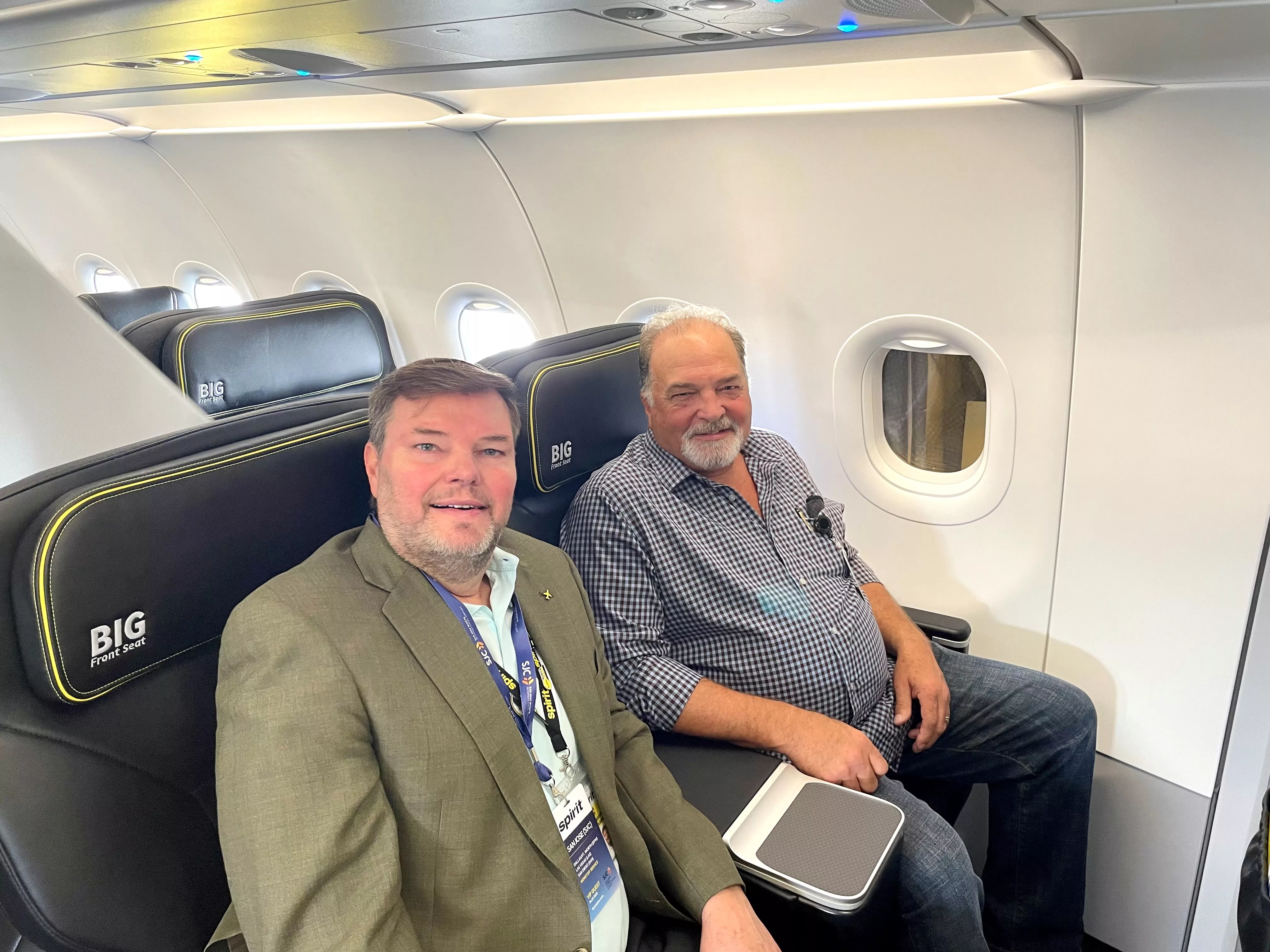 John K and John A on Spirt plane