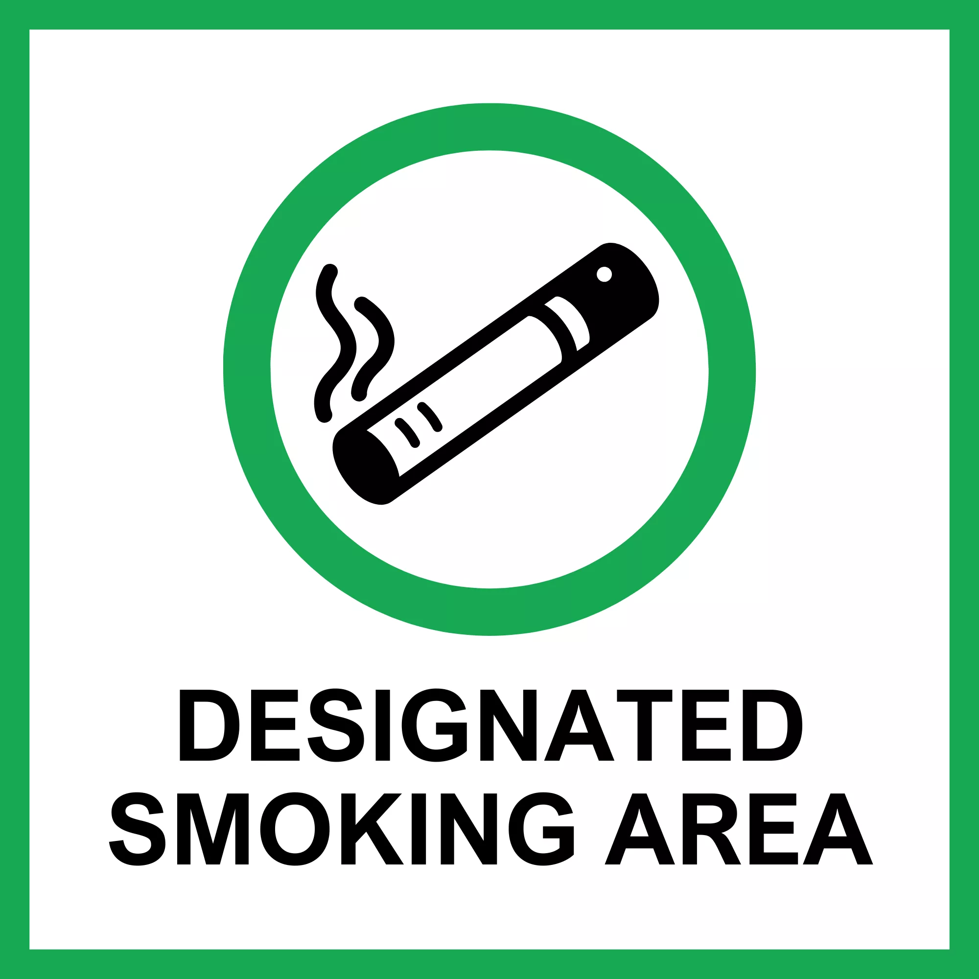 Designated smoking areas icon