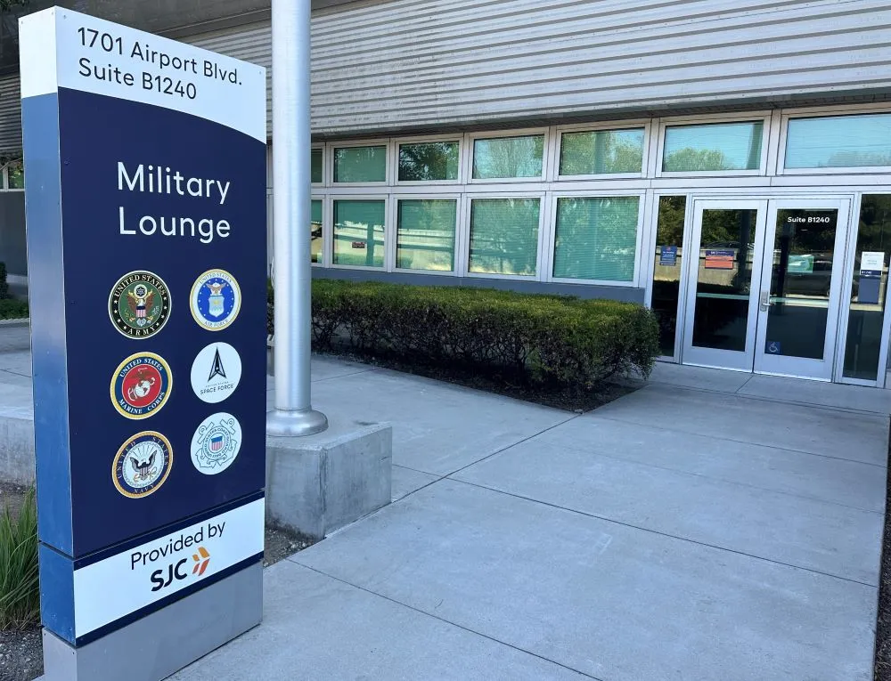 Photo: Military Lounge at SJC
