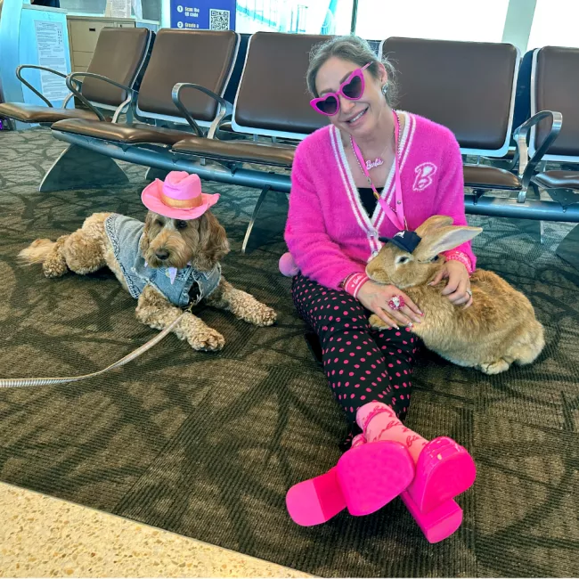 Image of Susan and Happy Tails animals