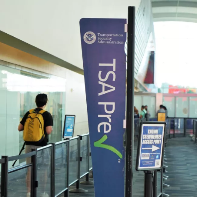 Image of TSA Precheck at SJC